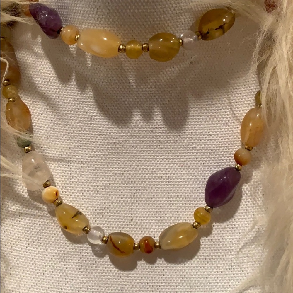 Vintage Semi-Precious Stone beaded necklace